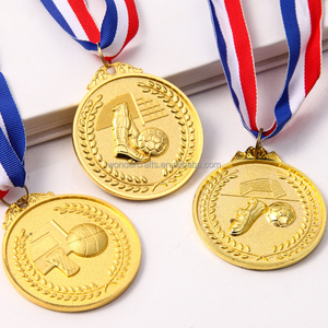 WD Custom Soccer Sports Medals Zinc Alloy Gold Silver Bronze School Supplies american club football cup trophy and award medals