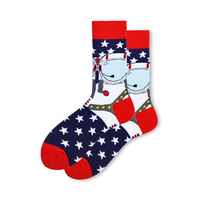 Calcetines de Hombre con Diseño de Astronauta Espacial, Transpirables, Divertidos, Casuales, de Algodón, con Logotipo Personalizado, Venta al Por Mayor
