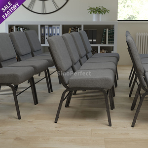 Proveedor de Sillas de Iglesia Profesionales y Duraderas, Silla de Iglesia Personalizada con Asiento y Respaldo Acolchados de Primera Calidad para Auditorio - Product Image 5