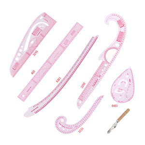 Juego de reglas curvas de plástico para vestido, juego de reglas de <span class=keywords><strong>costura</strong></span> DIY para diseño de patrón, 7 Uds. - Product Image 1