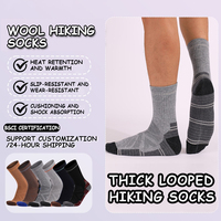 Chaussettes en laine personnalisées, chaussettes de randonnée en laine mérinos, chaudes, chauffantes et confortables