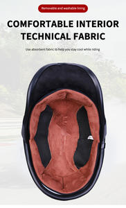 Casco da ciclismo da uomo e da donna con mezza faccia in ABS retrò personalizzato di fabbrica cascos bicicleta moto - Product Image 2