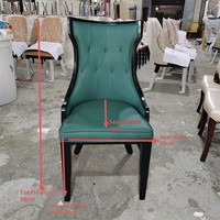 Chaises modernes simples en bois massif avec dossiers souples Chaises en cuir PU pour usage domestique dans les hôtels, les salles à manger et les restaurants