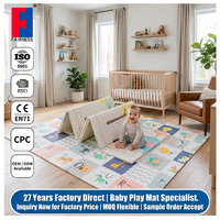 Tapis de jeu pliable pour bébé, grand format, en mousse, pour intérieur et extérieur, certifié CPC/CE, fabrication ODM/OEM