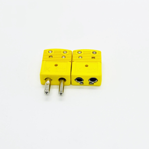 Brown/Yellow Color Standard Thermocouple Type <strong>K</strong> <strong>Connector</strong> Plug - Product Image 2