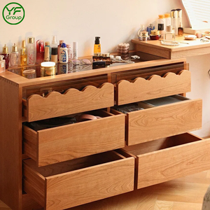 <span class=keywords><strong>Commode</strong></span> de style nordique <span class=keywords><strong>en</strong></span> bois de cerisier massif avec <span class=keywords><strong>tiroirs</strong></span> <span class=keywords><strong>en</strong></span> bois de buis pour la chambre à coucher - Product Image 4