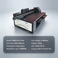 Nueva Impresora UV Industrial 9060 de 900x600mm, Máquina de Cama Plana con Mesa de Succión al Vacío, Impresión de Alta Precisión en Múltiples Materiales Plásticos
