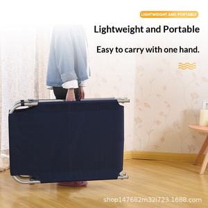 Lit pliant à cadre métallique pour fabricant, vente en gros, lit simple en toile, lit de sieste portable pour soignant et secours en cas de catastrophe - Product Image 3