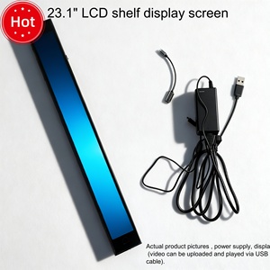 SKYSEEN Wholesale Manufacture Supermarket Display Cabinet <strong>Screen</strong> Strip LCD Store <strong>Shelf</strong> Stretch Full Color Digital Display Moq1 - Product Image 2