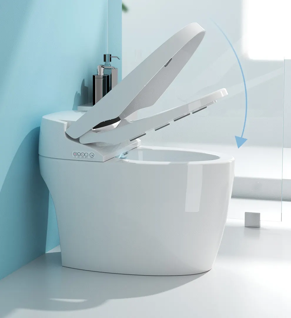 현대 Siphonic 자동 청소 욕실 센서 전자 비데 자동 플러시 Wc 지능형 Closestool 스마트 화장실