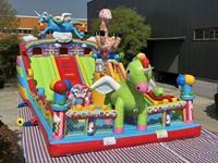 Castillo Inflable Comercial de PVC de 0.55mm de Grosor, Casa de Brinco Inflable para Niños, para Negocios de Alquiler y Parques de Diversiones