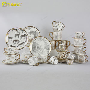 مصنع تشاوتشو النمط العربي 36 ، 80cc كأس كاوا سيراميك عربية تصاميم جديدة لأواني المشروبات - Product Image 3