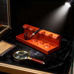 Étagère personnalisée à 5 tubes - <span class=keywords><strong>Bois</strong></span> de hêtre de qualité supérieure, surface polie, option multicolore, rangement et présentation - Product Image 2