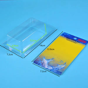 印刷された挿入カードが付いているカスタムクリアペットプラスチックスライディングブリスター包装箱 - Product Image 1