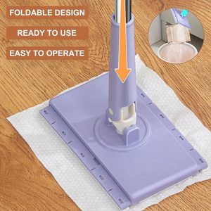 Automatic Clamping Eco-Friendly Quick <b>Dry</b> Sliding Wringing Plastic Pedal High Durability Fast Absorption Floor Cleaning <b>Mop</b> - Product Image 2