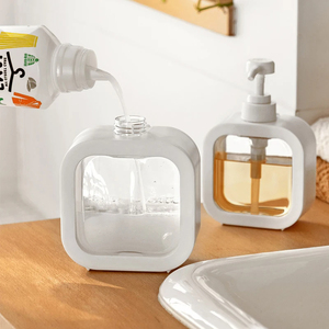 300/500ml Bathroom Soap <b>Dispensers</b> Refillable Lotion Shampoo Shower Gel Holder Portable Travel <b>Dispenser</b> Empty Bath <b>Pump</b> <b>Bottle</b> - Product Image 3