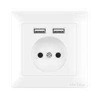 Prise murale intelligente YUHE 220V UK en plastique PC, à pôle unique, avec écran tactile Zigbee/WiFi, compatible Smart Life, IP54, 5 prises, 16A, noire, haute qualité
