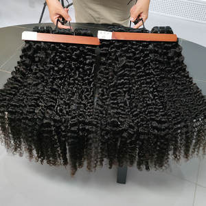 Ruwe, onbewerkte Yaki Straight haarbundels, maagdelijke mensenhaarweefselbundels, <span class=keywords><strong>kinky</strong></span> straight Braziliaanse haarbundels - Product Image 4