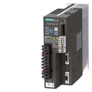Variateur de vitesse SINAMICS V90 PLC 6SL3210 5FE17 0UF0, bus CAN, entrée 380-480V, sortie 0-330Hz, moteur 7,0 kW pour équipement électronique - Product Image 1