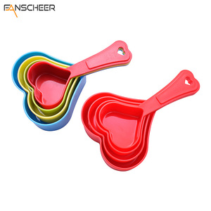 Colorful Heart Shaped Measuring Spoons Set 4 Piece Food Grade Baking Serving Tool - Product Image 5