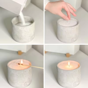 เทียนไข่มุกสีขาวปลอดสารพิษจากธรรมชาติใช้ซ้ำได้ไม่มีกลิ่นขี้ผึ้งสำหรับงานแต่งงานวันหยุด - Product Image 6