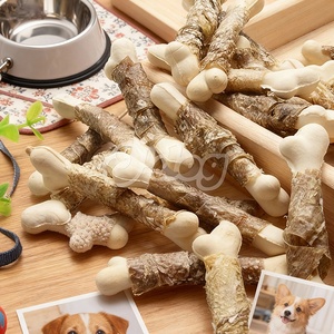 Snack Naturali per Cani al Pesce, Pelle di Pesce e Osso di Amido, Etichetta Privata, Cibo Secco per Animali, Masticabile per Igiene Dentale e Addestramento - Product Image 1