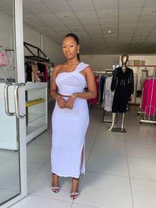 <span class=keywords><strong>Ensemble</strong></span> d'Été Tendance 2025 pour <span class=keywords><strong>SHEIN</strong></span>, Taille Haute, Asymétrique, Plissé, Couleur Unie, Vente Internationale Explosive - Product Image 3