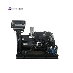 leader power 50HZ 60HZ silent 20KW marine diesel generator 25KVA ship boat power seawater cooled marine generator for boat