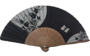 Abanico Plegable de Seda y Bambú Hecho a Mano para Baile, Juego de Roles, Bodas y Fiestas - Product Image 2