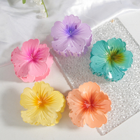Hot Hawaiian Mignon Fleur Griffe Clips Forte Tenue Non-Silp Hibiscus Cheveux Griffe Fabricants pour Vacances Beach Party