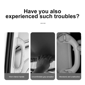 R-38 Housse universelle pour poignée de toit de voiture en cuir souple, protection pour poignée de porte, housse pour poignée de toit de voiture, accessoires intérieurs - Product Image 3