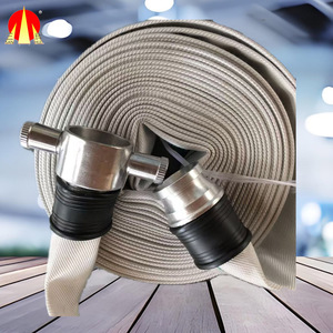 <strong>1</strong> <strong>1</strong>/<strong>4</strong> Inch <strong>Red</strong> <strong>Rubber</strong> Fire Flexible <strong>Hose</strong> with Brass Coupling for Firefighting Equipment &amp; Accessories - Product Image 6