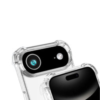 Coque de téléphone portable ultra-fine transparente anti-chute de 1,0 mm, neuve d'usine, compatible avec iPhone 18 pour Apple 17 Pro Max 16 Plus 5G