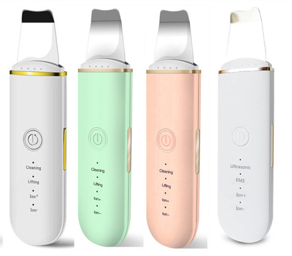 Hot Sale Ultrasonic Blackhead Removal Device Pimple Popper Facial Exfoliator Scraper Acne Skin Spatula Machine Waterproof Home