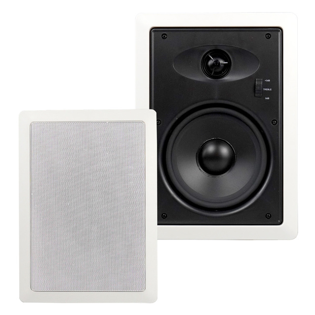 Extra Bass 6.5 Inch Indoor Ceiling Speaker with 8 Ohm Impedance 60W Subwoofer for Public Address System Loudspeaker