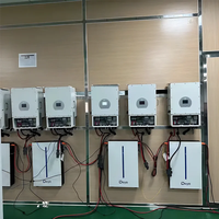 Deye RW-M6.1-B daya dinding Lifepo4 baterai 51.2v 120Ah 6,14kwh baterai Lithium untuk sistem surya hibrida
