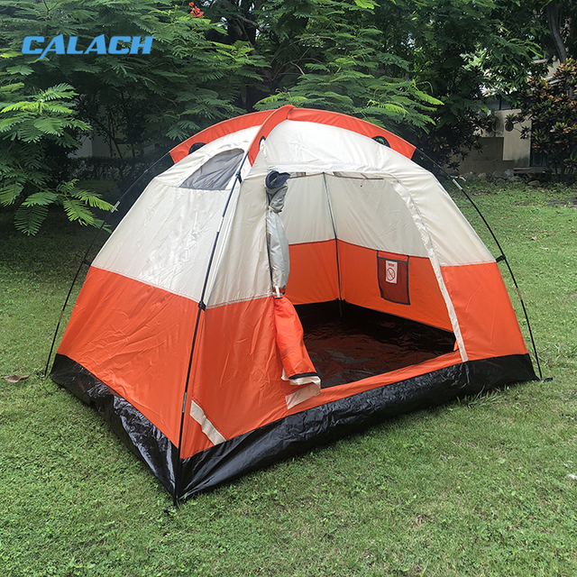 Wholesale Outdoor Custom Oem 4 Season Waterproof Single Layers Family Camping Tent 2 Person