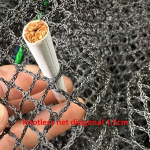 Filet de pêche en polyéthylène durable, résistant aux UV, à mailles denses, pour la pisciculture - Product Image 2