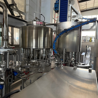 Machine industrielle de remplissage d'eau en bouteille haute performance, monobloc de rinçage, remplissage et bouchage pour usine d'eau potable 2000BPH