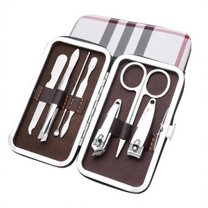 DANTRIC IMPLANTS Professional Stainless Steel Nail <b>Kit</b> 5 in 1 Portable <b>Manicure</b> Set with Case Classic Style for Adults - Product Image 3