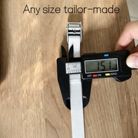 Sangle à boucle à came personnalisée de 15 mm de large, réglable, longueur 1 m, pour la fixation sécurisée de marchandises et bagages légers
