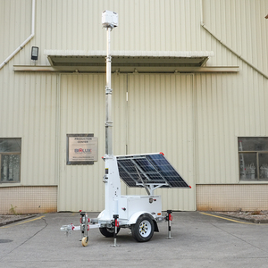 Remolque de Seguridad Móvil con Energía Solar, Sistema de Cámaras de Vigilancia <span class=keywords><strong>y</strong></span> Cámara PTZ 4K con Zoom de 30x, Torres de Vigilancia para Infraestructuras Clave - Product Image 3