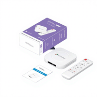 Boîtier TV H96 Max STB Android 11 Quad Core Rockchip RK3528, processeur 4K blanc certifié CE avec WiFi BT et télécommande vocale