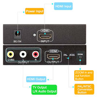 Convertisseur HDMI vers RCA et HDMI AV CVBS Vidéo composite vers HDMI Adaptateur Audio 1080P 60Hz HD Video Converter