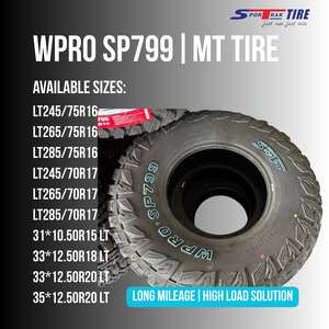 Pneus tout-terrain <span class=keywords><strong>WPRO</strong></span> SP799 Tubeless Radial neufs pour VTT, 31*10.5R15 33*12.5R18 265/75R16, pour longues distances - Product Image 4