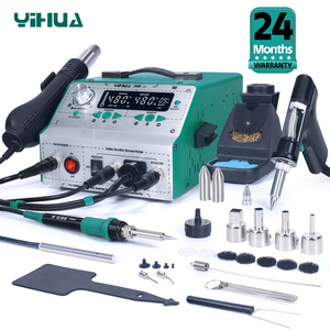 Station de soudage intelligente 4-en-1 YIHUA 948-II avec pistolet à air chaud, fer à souder et stylo à aspiration W280 - Product Image 1