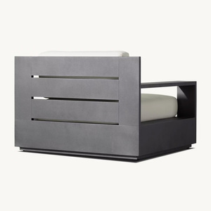 Set di Divani da <span class=keywords><strong>Giardino</strong></span> in Stile RH, Mobili Moderni <span class=keywords><strong>per</strong></span> Patio in Metallo, Set da Picnic in Alluminio <span class=keywords><strong>per</strong></span> Hotel - Product Image 4