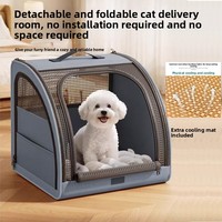 Nouveau Nid d'été universel quatre saisons pour animaux de compagnie, détachable, lavable, en tissu Oxford imperméable, capacité 15 kg, pour extérieur et voiture, modèle arqué