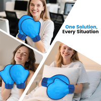 Gants de refroidissement en gel médical doux et ajustables, compresses chaudes et froides réutilisables personnalisables pour le soulagement de la douleur et le traitement des blessures