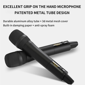 Microphone sans fil noir Offre Spéciale la plus <span class=keywords><strong>populaire</strong></span> machine de lecteur de karaoké durable de qualité supérieure - Product Image 6